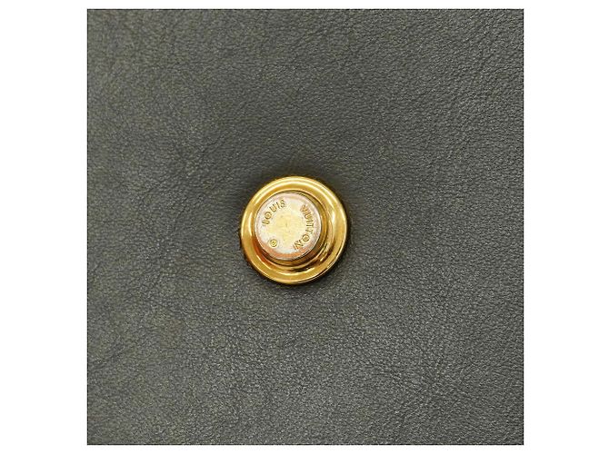 Louis Vuitton Monogram Tuffetage On My Side MM Handtasche Schwarz Aus weiß - Ansicht 7