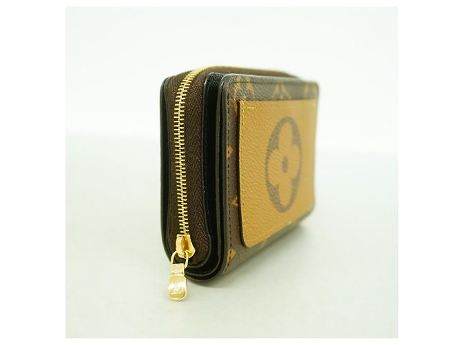 Louis Vuitton Monogram Giant Reverse Portefeuille Lou Wallet Marrone - vista 2