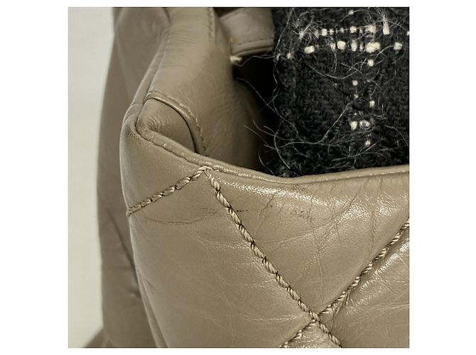 Borsa 2-Way Chanel Portobello in pelle e tweed Marrone - vista 11
