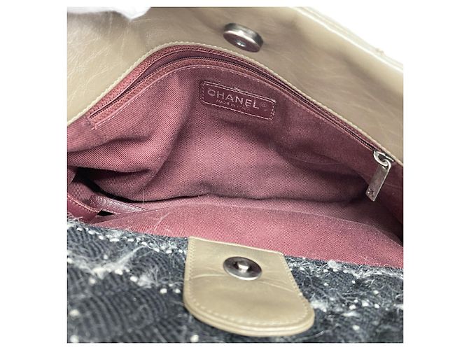 Borsa 2-Way Chanel Portobello in pelle e tweed Marrone - vista 4