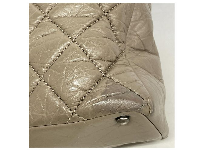 Borsa 2-Way Chanel Portobello in pelle e tweed Marrone - vista 6