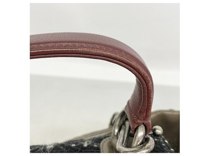 Borsa 2-Way Chanel Portobello in pelle e tweed Marrone - vista 8