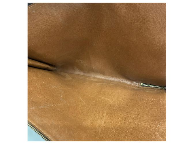 Louis Vuitton Monogram Pochette Document Clutch Bag Marrone - vista 4