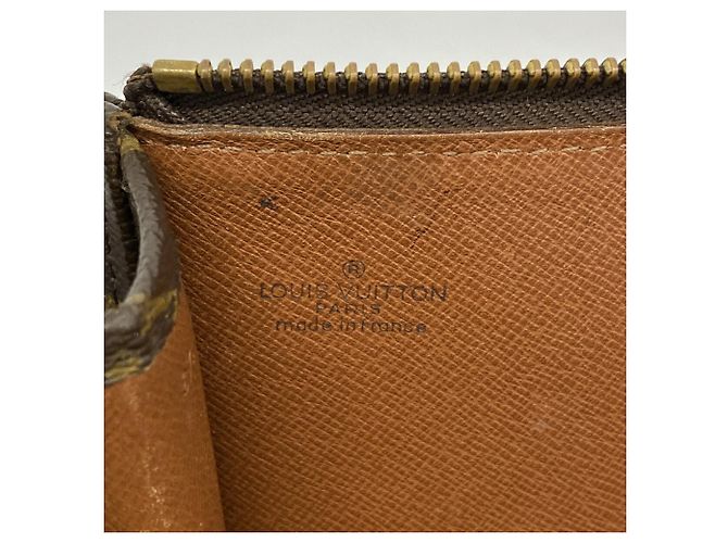 Louis Vuitton Monogram Pochette Document Clutch Bag Marrone - vista 5