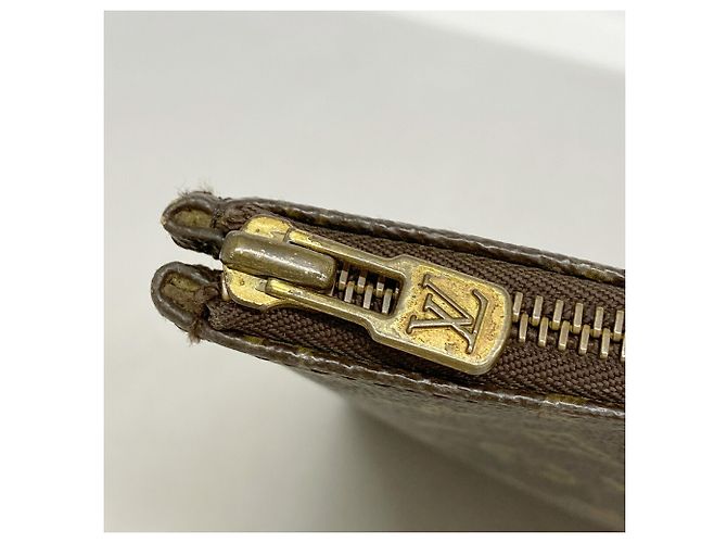 Louis Vuitton Monogram Pochette Document Clutch Bag Marrone - vista 7