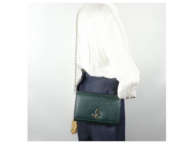 Borsa a tracolla Jimmy Choo Varenne Green Verde - vista 12