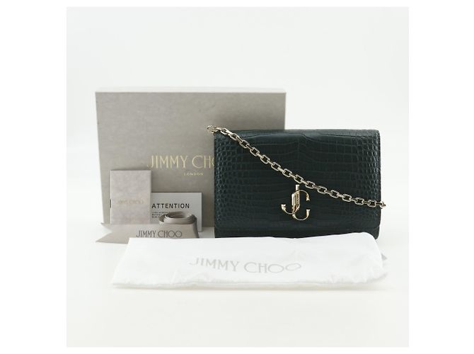 Borsa a tracolla Jimmy Choo Varenne Green Verde - vista 13