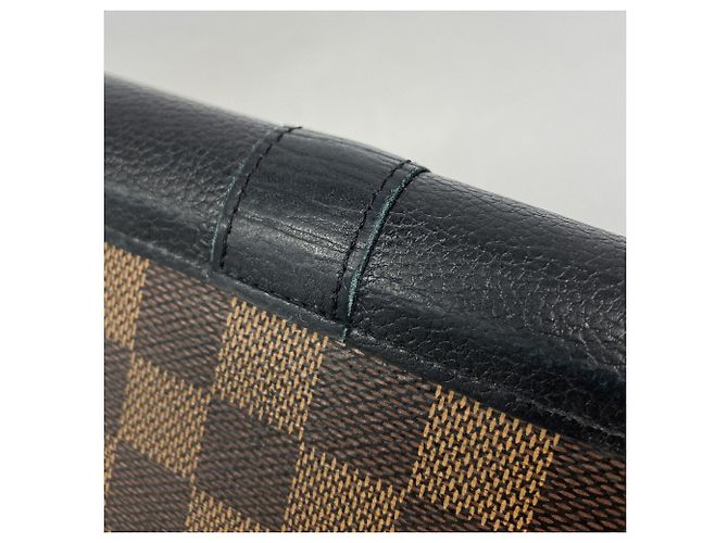 Louis Vuitton Damier Portefeuille Clapton Long Wallet Nero Damier ebene - vista 7