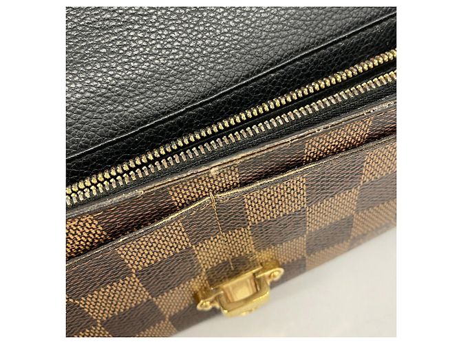 Louis Vuitton Damier Portefeuille Clapton Long Wallet Nero Damier ebene - vista 8