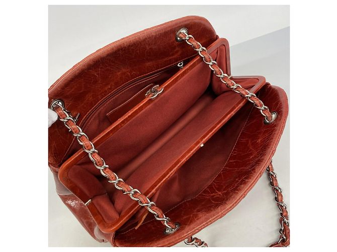 Borsa a tracolla Chanel Matelassé con catena Rosso - vista 4
