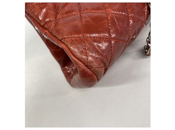 Borsa a tracolla Chanel Matelassé con catena Rosso - vista 6