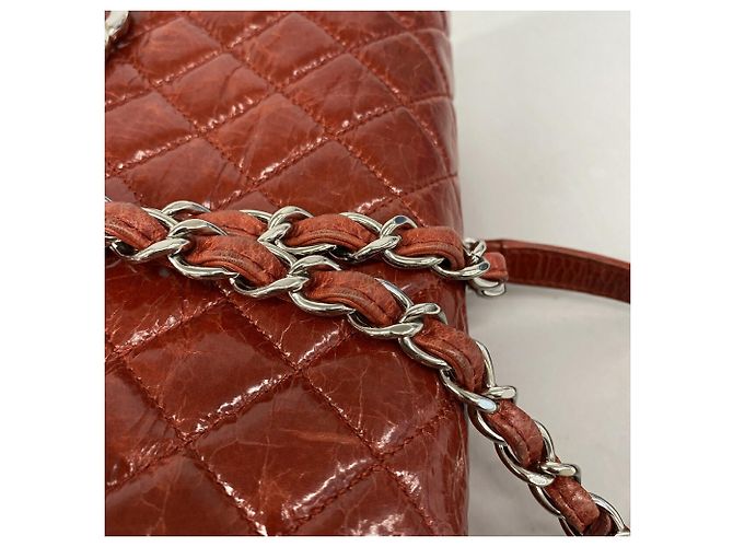 Borsa a tracolla Chanel Matelassé con catena Rosso - vista 8