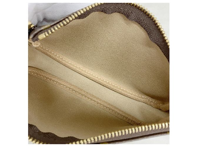 Louis Vuitton Monogram Trunk & Lock Mini Pochette Accessoires Marrone - vista 4