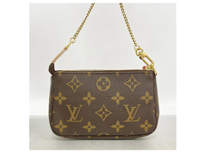 Louis Vuitton Monogram Trunk & Lock Mini Pochette Accessoires Marrone - vista 6