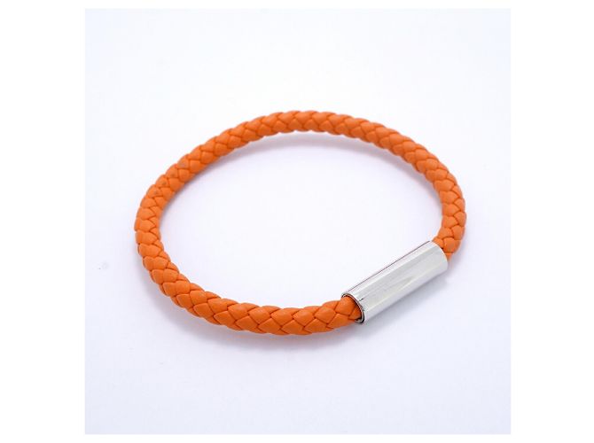 Hermès Bracciale con Charms Hermes Goliath Argento Arancione - vista 2