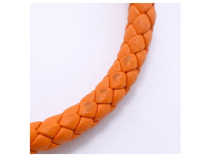 Hermès Bracciale con Charms Hermes Goliath Argento Arancione - vista 8