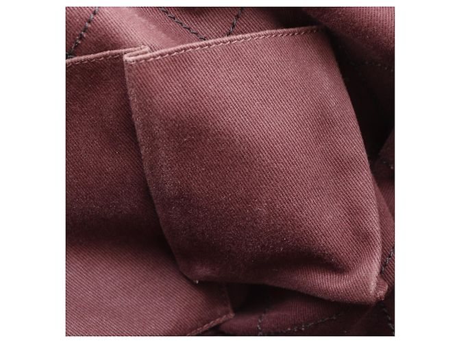 Borsa Tote Chanel in pelle di vitello martellata nera Nero - vista 9