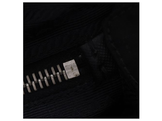 Prada Nylon Black 2-Way Shoulder Tote Bag Schwarz - Ansicht 11