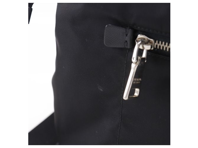 Prada Nylon Black 2-Way Shoulder Tote Bag Schwarz - Ansicht 12