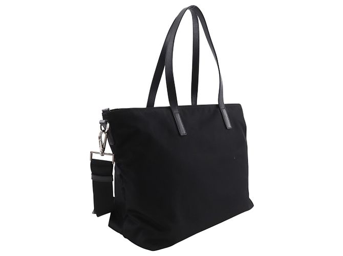 Prada Nylon Black 2-Way Shoulder Tote Bag Schwarz - Ansicht 3
