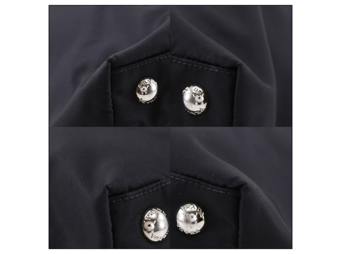 Prada Nylon Black 2-Way Shoulder Tote Bag Schwarz - Ansicht 4