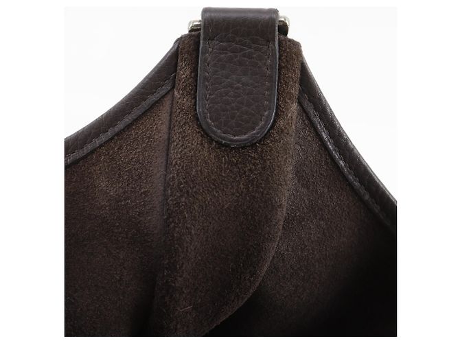 Hermès Borsa a tracolla Hermes Evelyne 1GM Marrone - vista 7
