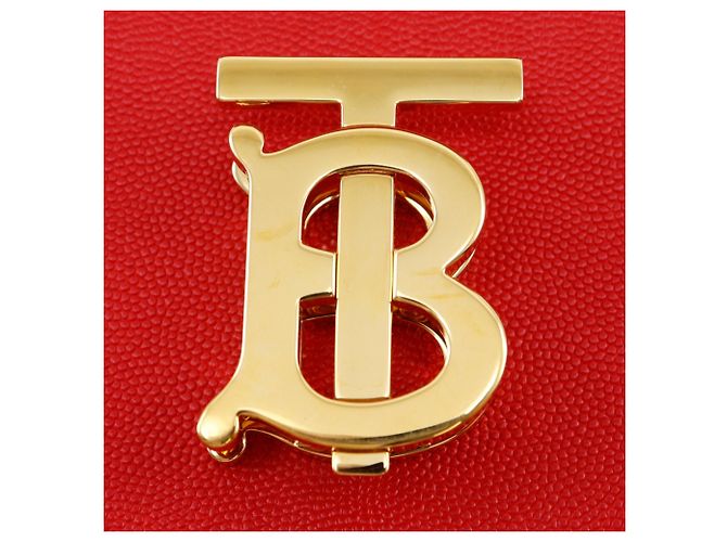 Borsa a tracolla Burberry Small Grainy TB Rosso - vista 11