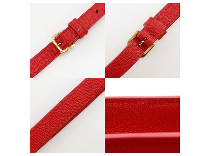 Borsa a tracolla Burberry Small Grainy TB Rosso - vista 14