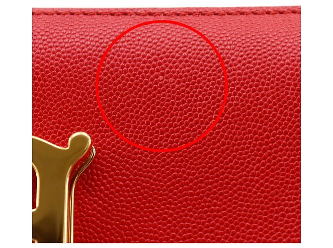 Borsa a tracolla Burberry Small Grainy TB Rosso - vista 6