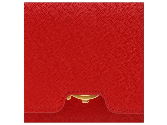 Borsa a tracolla Burberry Small Grainy TB Rosso - vista 8