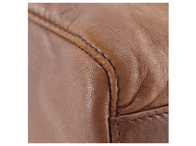 Prada PRADA Logo Handtasche Braun - Ansicht 4