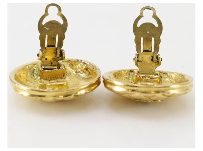 Orecchini Chanel Coco Mark Matelasse D'oro - vista 4