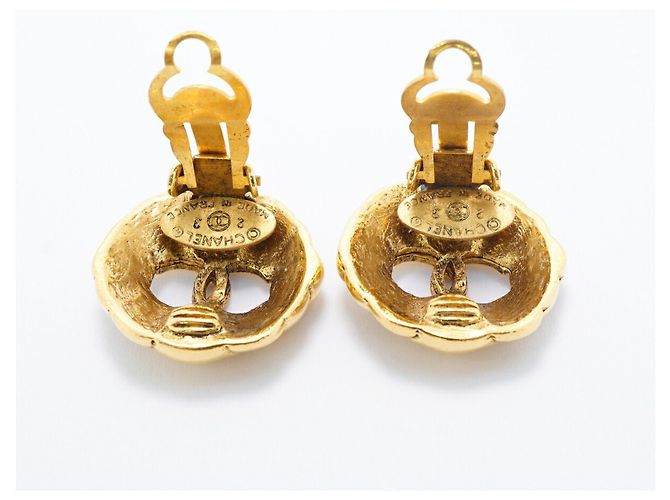 Timeless Orecchini a clip Chanel placcati oro D'oro - vista 9