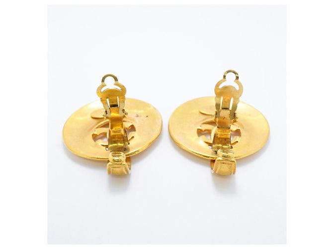 Orecchini a clip Chanel Gold D'oro - vista 10