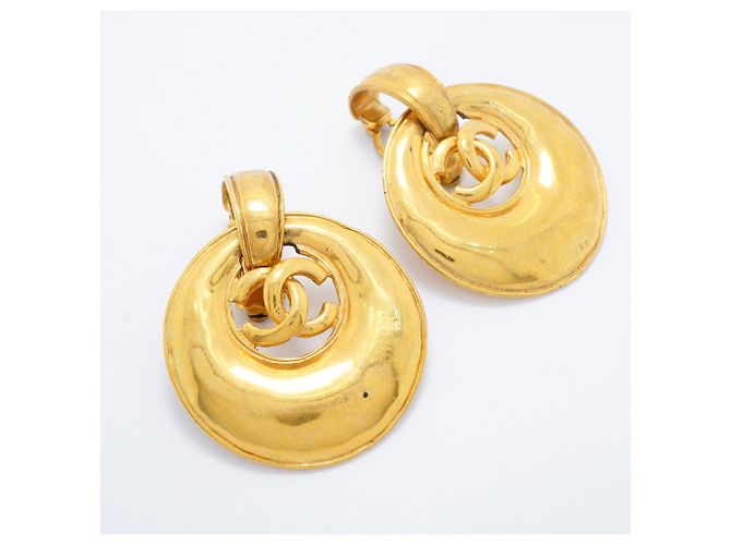 Orecchini a clip Chanel Gold D'oro - vista 2