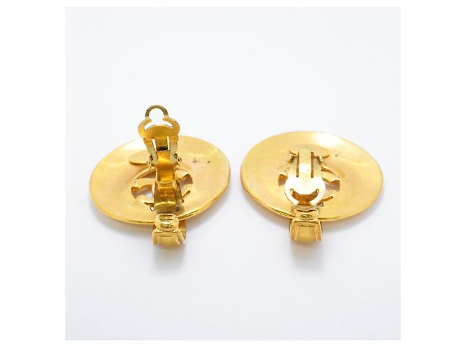 Orecchini a clip Chanel Gold D'oro - vista 3