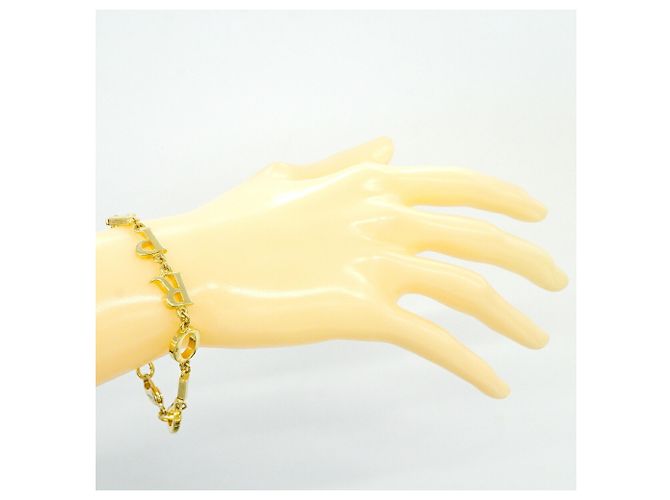 Bracciale con charm placcato oro Christian Dior D'oro - vista 6