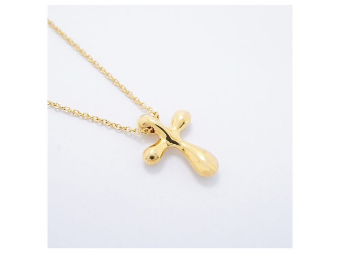 Collana Croce Small Tiffany & Co. in oro giallo 18K - vista 2