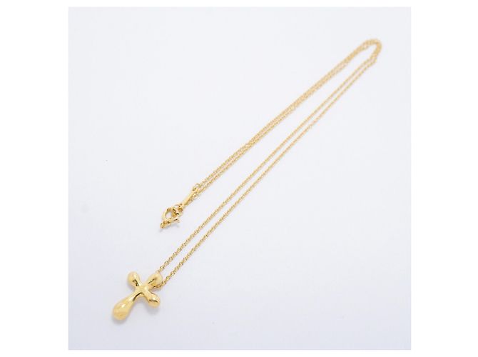 Collana Croce Small Tiffany & Co. in oro giallo 18K - vista 3