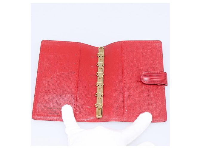 Capa de Agenda Louis Vuitton Agenda Cover Epi PM Vermelho - vista 5