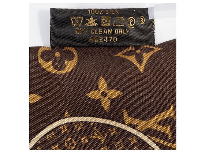 Foulard Bandeau Trunk Louis Vuitton Marrone - vista 11