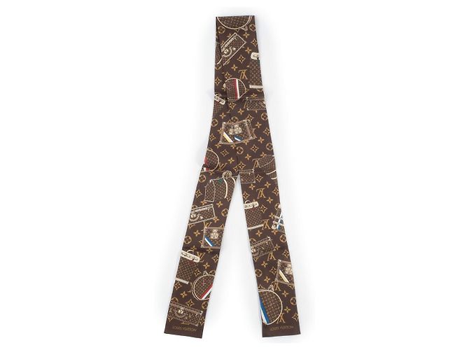 Foulard Bandeau Trunk Louis Vuitton Marrone - vista 2