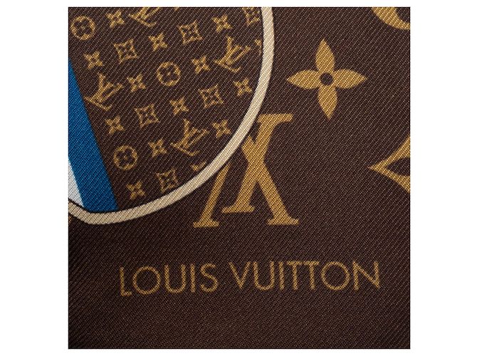 Foulard Bandeau Trunk Louis Vuitton Marrone - vista 4