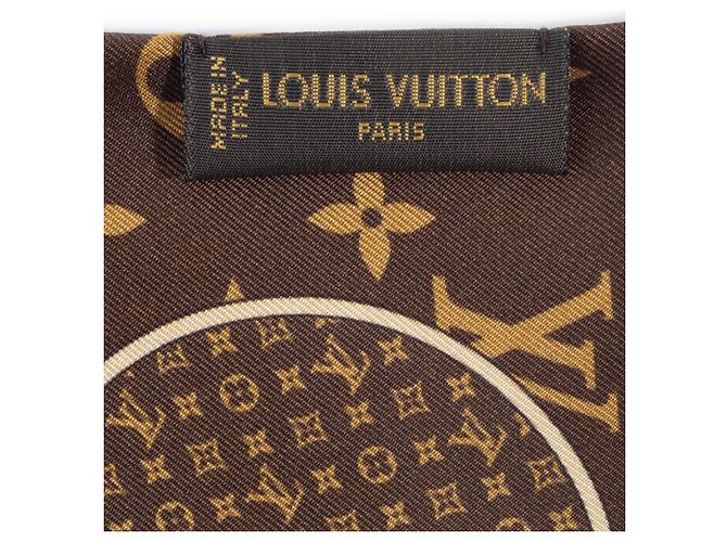 Foulard Bandeau Trunk Louis Vuitton Marrone - vista 5