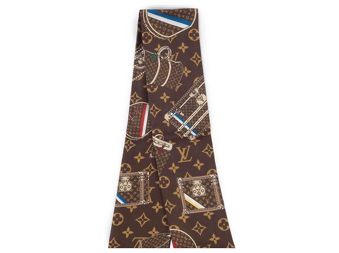 Foulard Bandeau Trunk Louis Vuitton Marrone - vista 8