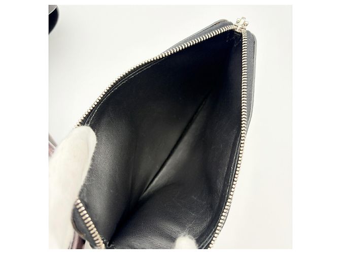 Saco Tote Prada em couro preto - vista 19