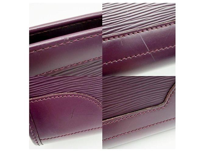 Borsa a tracolla Louis Vuitton in pelle Epi Porpora Viola scuro - vista 17