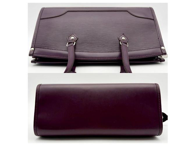Borsa a tracolla Louis Vuitton in pelle Epi Porpora Viola scuro - vista 7