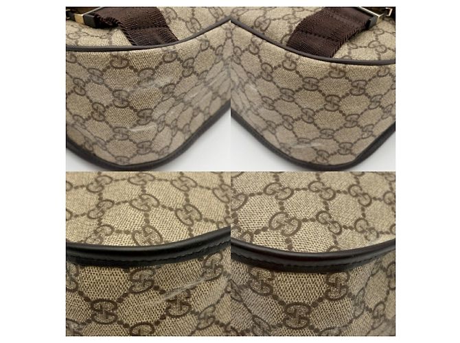 Sac à épaule Gucci GG Supreme Marron - vue 10