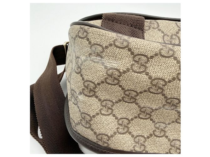 Sac à épaule Gucci GG Supreme Marron - vue 11
